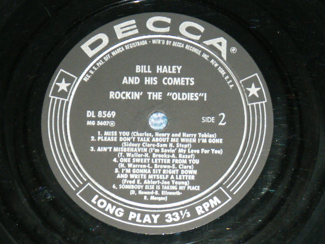 画像: BILL HALEY and His COMETS - ROCKIN' THE "OLDIES" / 1957 US ORIGINAL MONO LP