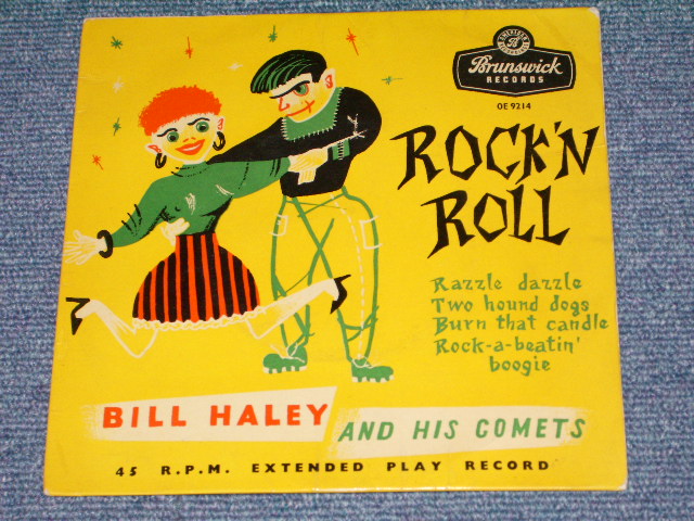 画像1: BILL HALEY and his COMETS - ROCK 'N ROLL / 1955 UK ORIGINAL 7" EP With PICTURE SLEEVE