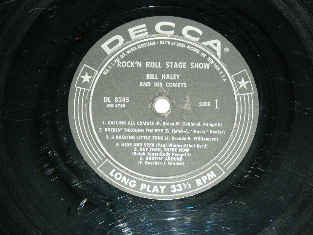 画像: BILL HALEY and His COMETS - ROCK 'N ROLL STAGE SHOW ( VG+++/VG+++ ) / 1956 US ORIGINAL MONO LP