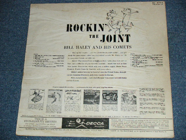 画像: BILL HALEY and His COMETS - ROCIN' THE JOINT ! / 1958 US ORIGINAL MONO LP