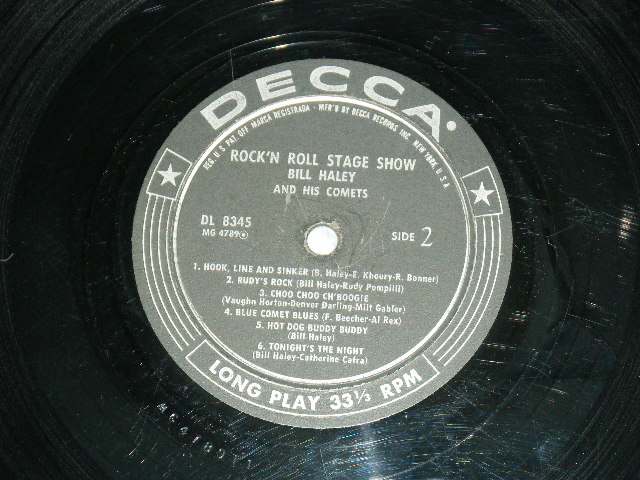 画像: BILL HALEY and His COMETS - ROCK 'N ROLL STAGE SHOW ( VG+++/VG+++ ) / 1956 US ORIGINAL MONO LP