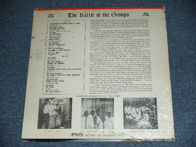 画像: V.A. OMNIBUS ( THE FLAMINGOS / THE DUBS / THE IMPERIALS / ISLEY BROTHERS ) - BATTLE OF THE GROUPS / 1960 US ORIGINAL Brand New SEALED  MONO  LP  