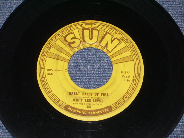 画像1: JERRY LEE LEWIS - GREAT BALLS OF FIRE : YOU WIN AGAIN (  VG++/VG++ ) / 1963 US ORIGINAL White Label Promo 7" Single