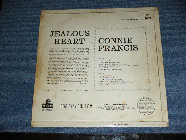画像: CONNIE FRANCIS - JEALOUS HEART  / 1966 UK ORIGINAL MONO Used LP 