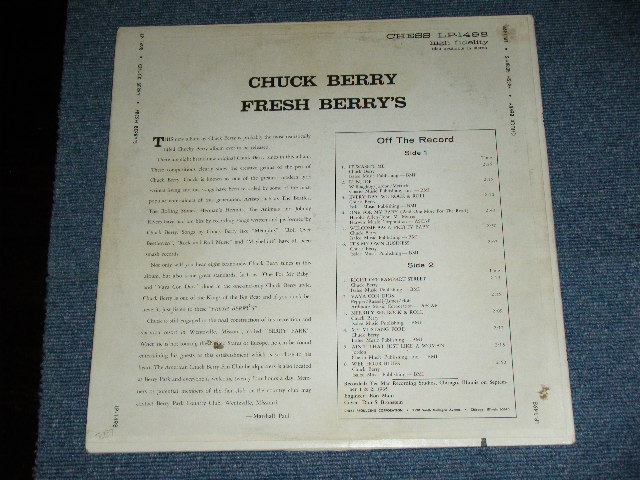画像: CHUCK BERRY - FRESH BERRY'S ( Ex+/MINT- ) / 1965 US ORIGINAL "BLUE With SILVER Print" Label Used MONO   LP 