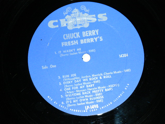 画像: CHUCK BERRY - FRESH BERRY'S ( Ex+/MINT- ) / 1965 US ORIGINAL "BLUE With SILVER Print" Label Used MONO   LP 