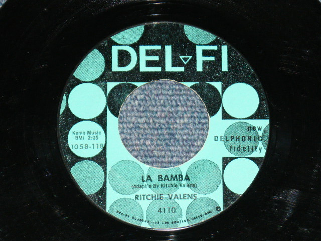 画像1: RITCHIE VALENS - LA BAMBA / 1958 US ORIGINAL Blue Green & Black Label 7" Single