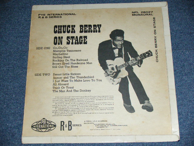 画像: CHUCK BERRY - ON STAGE ( Ex+/Ex+ ) / 1963 UK ORIGINAL Used MONO LP 