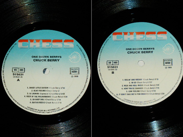 画像: CHUCK BERRY -  ONE DOZEN BERRY  ( MINT-/MINT- )  / 19?? FRANCE REISSUE Used LP 