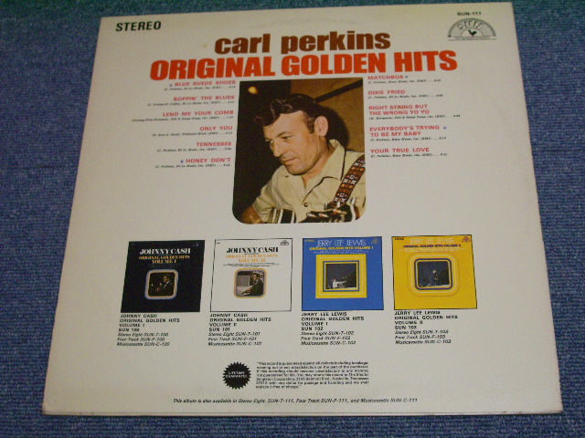 画像: CARL PERKINS - ORIGINAL GOLDEN HITS ( Ex/MINT- )  / 1969 US ORIGINAL LP