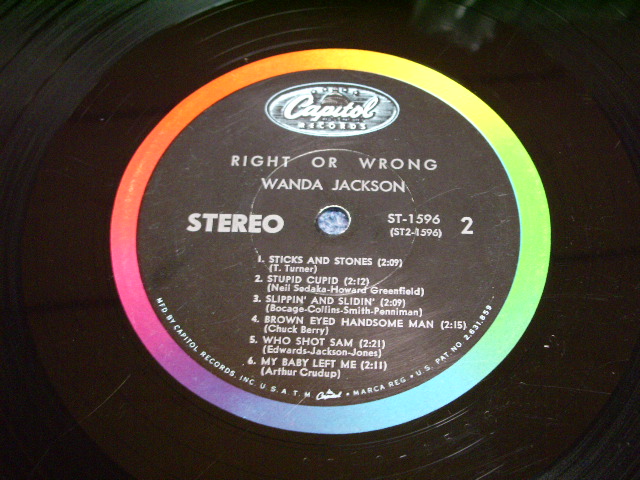 画像: WANDA JACKSON - RIGHT OR WRONG / 1961 US ORIGINAL STEREO LP