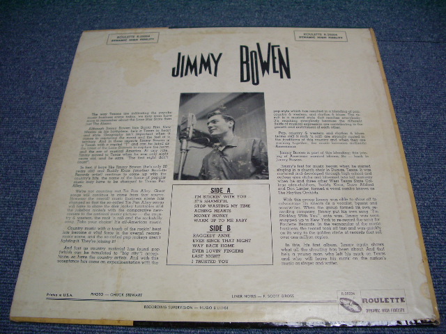 画像: JIMMY BOWEN - JIMMY BOWEN (1st DEBUT ALBUM ) / 1957 US ORIGINAL Mono LP