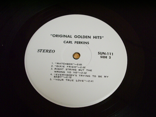 画像: CARL PERKINS - ORIGINAL GOLDEN HITS ( Ex/MINT- )  / 1969 US ORIGINAL LP