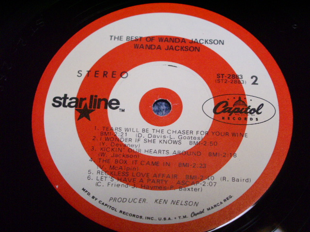 画像: WANDA JACKSON -THE BEST OF/ 1967 US ORIGINAL STEREO LP