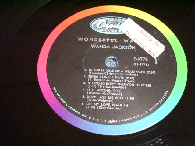 画像: WANDA JACKSON - WONDERFUL WANDA / 19652 US ORIGINAL MONO LP