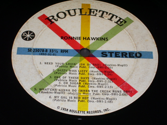 画像: RONNIE HAWKINS - RONNIE HAWKINS(1st DEBUT ALBUM ) / 1959 US ORIGINAL STEREO LP