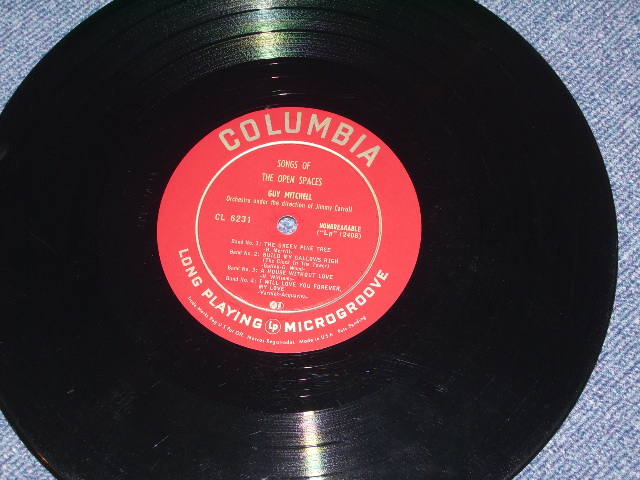 画像: GUY MITCHELL - SONGS OF THE OPEN SPACE / 1953 US ORIGINAL 10" LP