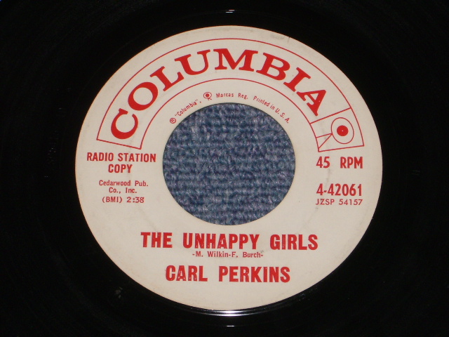 画像: CARL PERKINS - ANYWAY THE WIND BLOWS / 1961 US ORIGINAL White Label Promo 7"Single