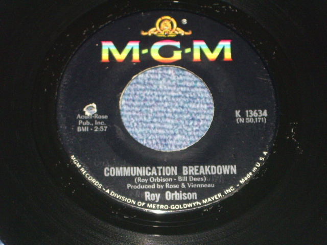画像1: ROY ORBISON - COMMUNICATION BREAKDOWN / 1966 US ORIGINAL 7" Single