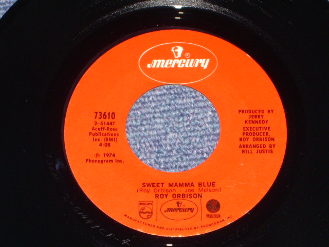 画像1: ROY ORBISON - SWEET MAMMA BLUE / 1974 US ORIGINAL 7" Single
