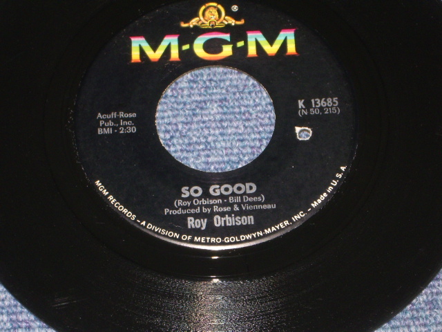 画像1: ROY ORBISON - SO GOOD / 1967 US ORIGINAL 7" Single