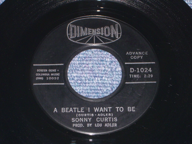 画像1: SONNY CURTIS ( of The CRICKETS) - A BEATLE I WANT TO BE ( JAN of JAN & DEEN WORKS ) / 1964 US ORIGINAL BlacK Label Promo 7" SINGLE