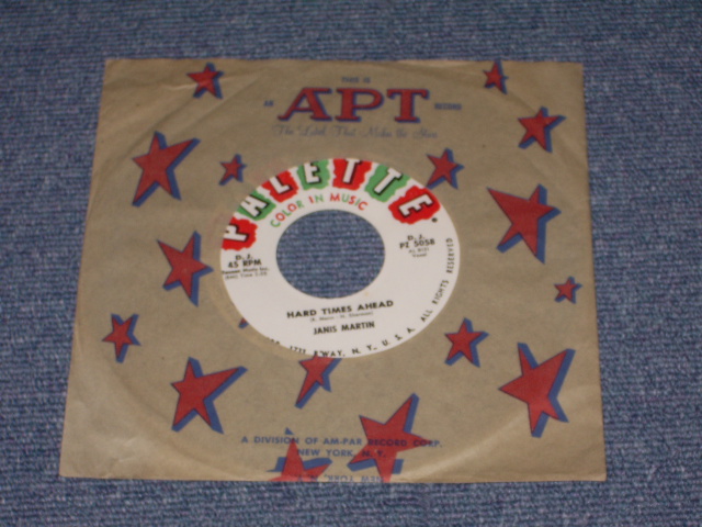 画像1: JANIS MARTIN - HARD TIMES AHEAD / 1960 US ORIGINAL PROMO 7" Single