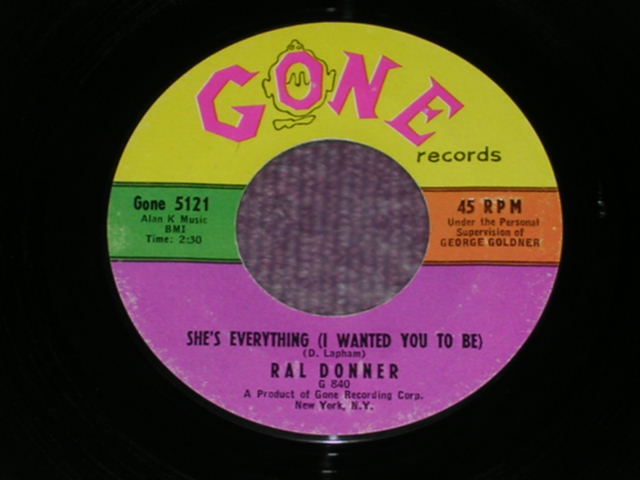 画像1: RAL DONNER - SHE'S EVERYTHING ( SMALL LOGO LABEL ) / 1961 US ORIGINAL 7"SINGLE
