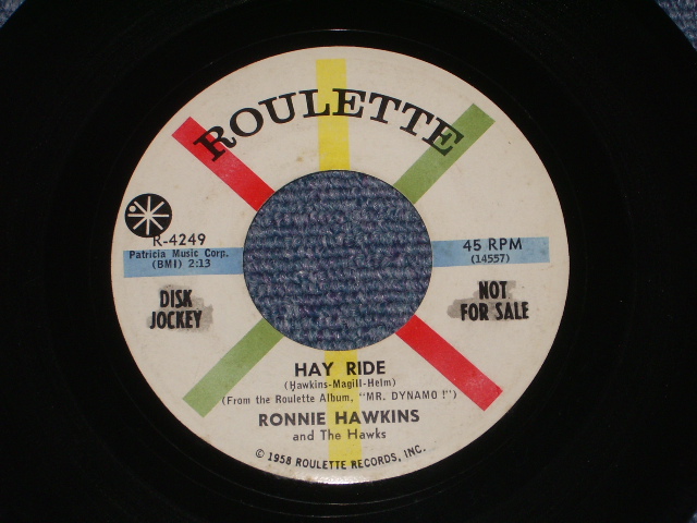 画像: RONNIE HAWKINS and THE HAWKS - RUBY BABY / 1960 US ORIGINAL Promo 7"SINGLE