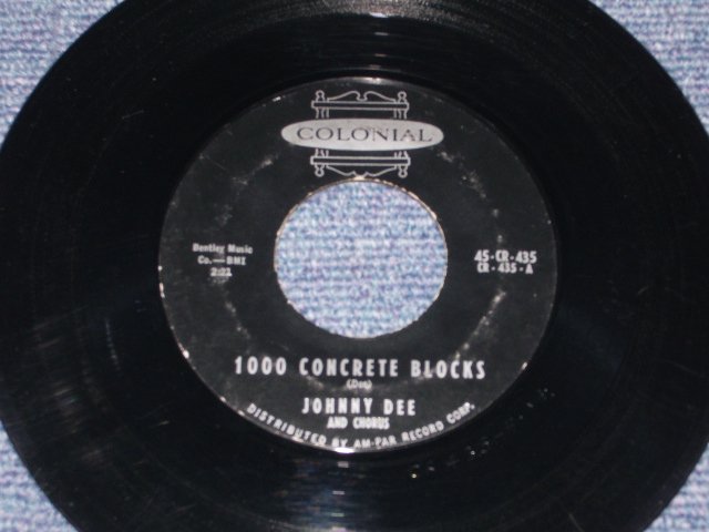 画像1: JOHNNY DEE ( Ex : JOHN D. LOUDERMILK ) - 1000 CONCRETE BLOCKS / 1958 US ORIGINAL 7" SINGLE