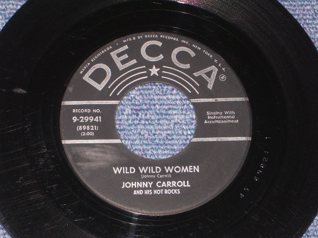 画像1: JOHNNY CARROLL - WILD WILD WOMEN / 1958 US ORIGINAL 7" Single