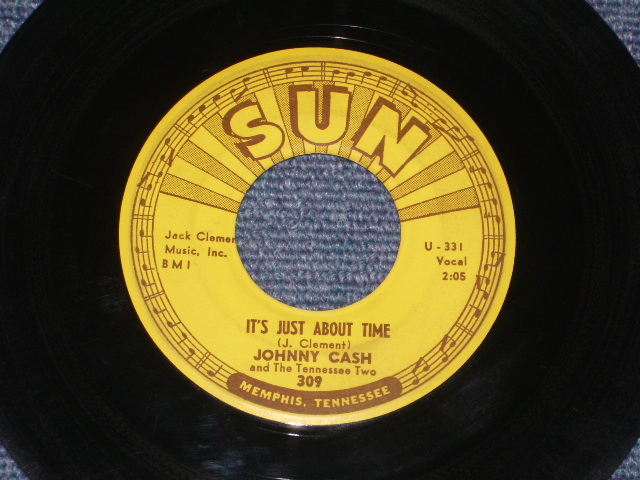 画像1: JOHNNY CASH - IT'S JUST ABOUT TIME / 1958 US ORIGINAL 7" Single
