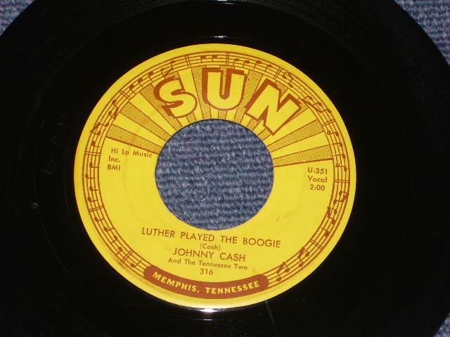 画像1: JOHNNY CASH - LUTHER PLAYED THE BOOGIE / 1959 US ORIGINAL 7" Single