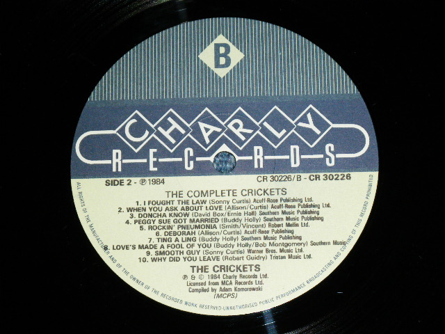 画像: THE CRICKETS - THE COMPLETE CRICKETS / 1984 UK Used LP 