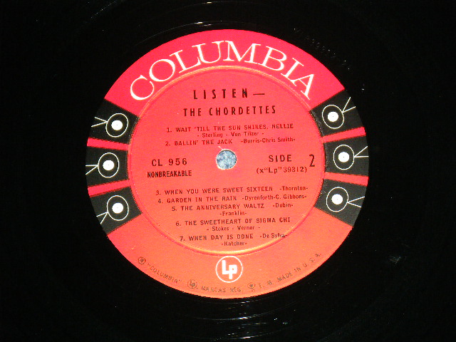 画像: THE CHORDETTES - LISTEN / 1955 US ORIGINAL MONO LP