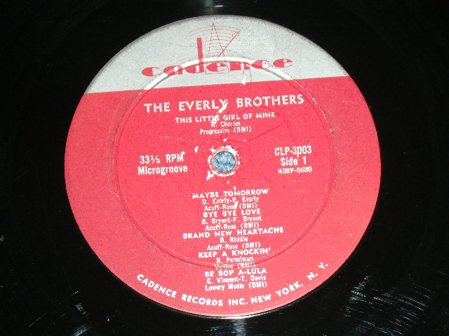 画像: The EVERLY BROTHERS - THE EVERLY BROTHERS (1st DEBUT ALBUM : Ex/VG+++) / 1958 US ORIGINAL MONO Used LP  