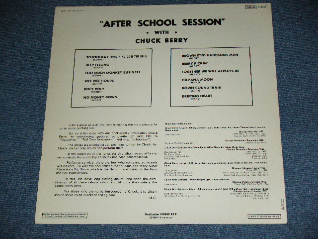 画像: CHUCK BERRY -  AFTER SCHOOL SESSION /  1981?? FRANCE REISSUE Used LP  