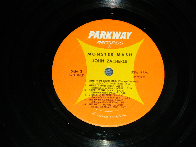 画像: JOHN ZACHERLE - MONSTER MASH / 1962 US ORIGINAL MONO  Used  LP  