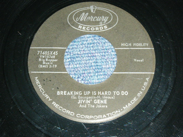 画像1: JIVIN' GENE And The JOKERS - BREAKIN' UP IS HARD TO DO / 1950's US Original 7" inch Single  