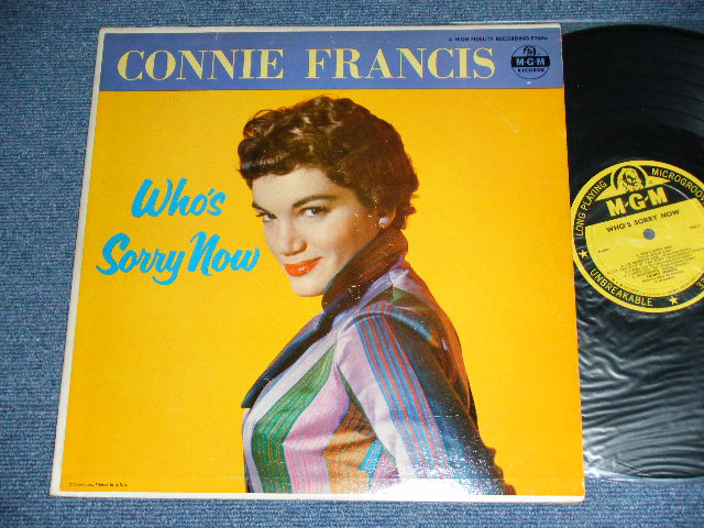 画像1: CONNIE FRANCIS - WHO'S SORRY NOW (1st Jacket Version)  / 1958 US ORIGINAL PROMO Stamp "YELLOW LABE" MONO Used LP 