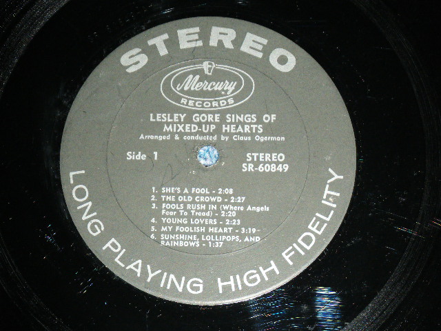 画像: LESLEY GORE - SINGS OF MIXED UP HEARTS / 1963 US ORIGINAL STEREO Used  LP  