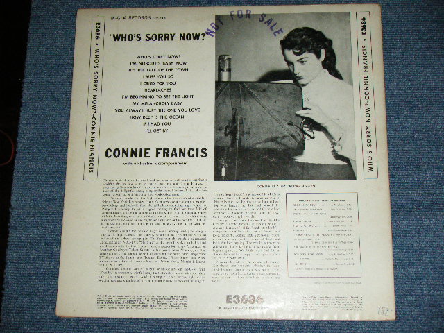 画像: CONNIE FRANCIS - WHO'S SORRY NOW (2nd Jacket Version) (Ex+++/Ex++ Looks:Ex+++ B-1:Ex) / 1962 Version US AMERIVA REPRESS / REISSUE MONO Used LP 