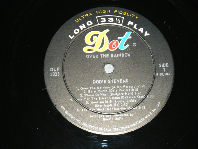 画像: DODIE STEVENS - OVER THE RAINBOW / 1960 US ORIGINAL MONO Used LP