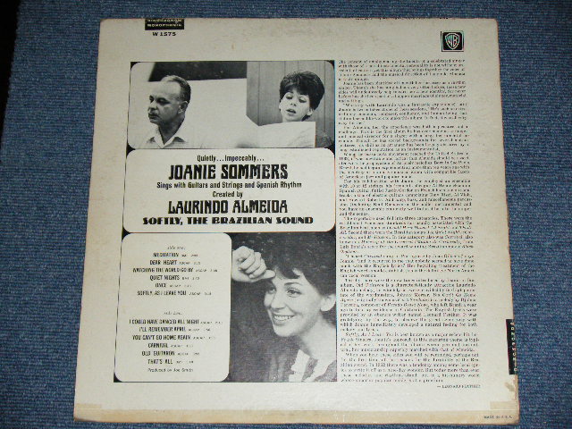 画像: JOANIE SOMMERS with LAURINDO ALMEIDA - SOFTLY, THE BRAZILIAN SOUND (VG+++/E)  / 1964 US ORIGINAL MONO Used LP