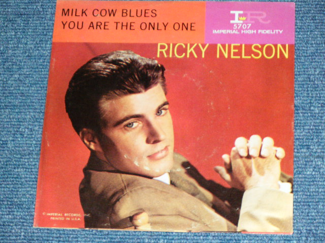 画像: RICKY NELSON -  YOU ARE THE ONLY ONE / 1960 US ORIGINAL Used 7"SINGLE With PICTURE SLEEVE 