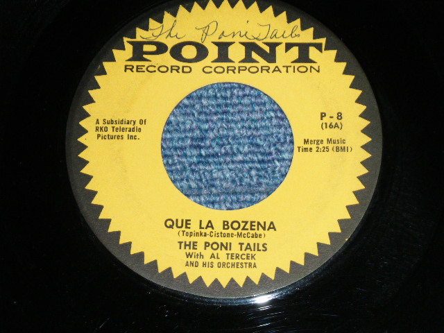 画像: THE PONI-TAILS - YOUR WILD HEART ( Ex/Ex : With ORIGINAL AUTO GRAPHED Singed ) )  / 1957 US ORIGINAL Used 7" Single  