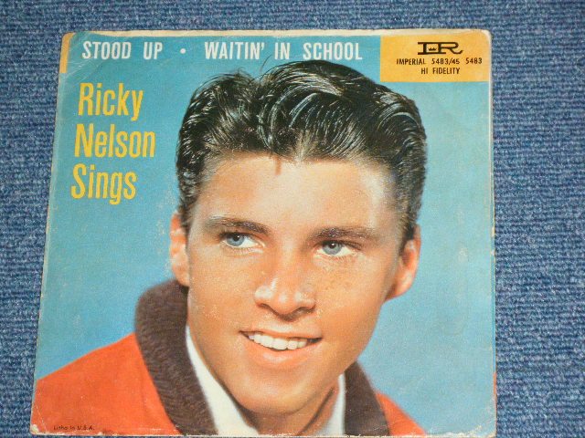 画像: RICKY NELSON -  STOOD UP  / 1957 US 2nd Press BLACK Label Used 7"SINGLE With PICTURE SLEEVE 