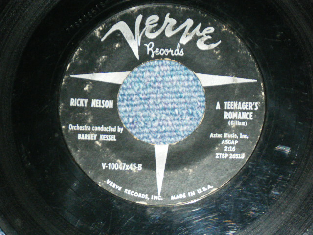 画像: RICKY NELSON -  I'M WALKIN'  ( DEBUT SINGLE : Ex+/Ex+  ) / 1957 US ORIGINAL 1st Press Label Used 7"SINGLE 