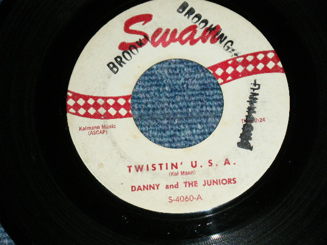 画像1: DANNY and The JUNIORS -  TWISTIN' U.S.A./A THOUSAND MILES AWAY  ( Ex/Ex )   / 1960 US ORIGINAL Used 7" Single  