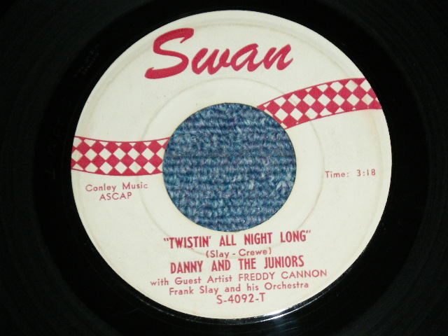 画像1: DANNY and The JUNIORS - TWISTIN' ALL NIGHT LONG ( Ex++/Ex++ )   / 1962 US ORIGINAL Used 7" Single  
